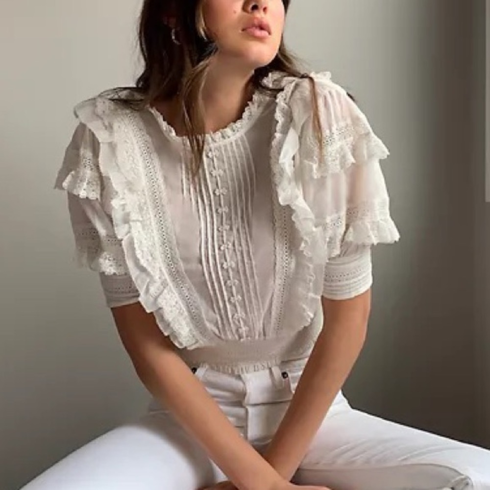 Sunday Best Brier Blouse in Coconut